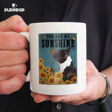 Custom Dog Mug - Personalized You Are My Sunshine Gift For Dad - White Mug